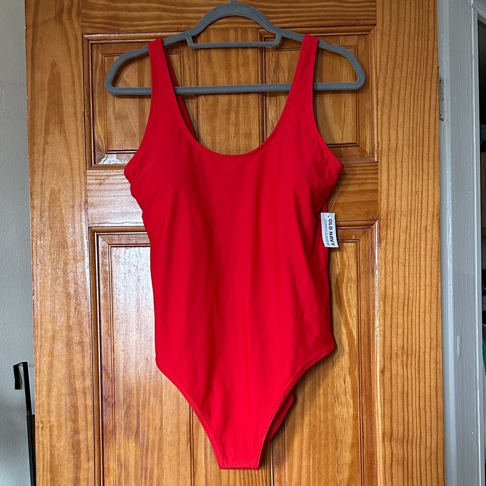 Old Navy Red Women's One Piece Swimsuit